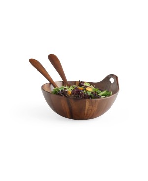 Portables Wood Salad Bowl